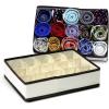 Furinno 12286IV Non-Woven Fabric Storage Organizer, 4 by 2-Inch, Ivory with Brown Trim(3 by 5-Inch)