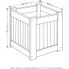 Furinno 2-FG16450 Tioman Hardwood Flower Box, Two-Pack, Natural(1-Pack)