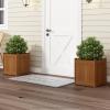 Furinno 2-FG16450 Tioman Hardwood Flower Box, Two-Pack, Natural(2-Pack)