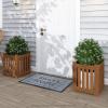 Furinno 2-FG19456 Tioman Hardwood Outdoor Lifestyle Flowerbox, 2-Pack, Natural