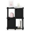 Furinno 4-Tier Flexi Rack, Espresso(Black Oak/Black)