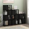 Furinno 4-Tier Flexi Rack, Espresso(Black Oak/Black)