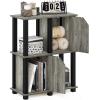 Furinno 4-Tier Flexi Rack, Espresso(French Oak/Black)