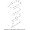 Furinno BASIC Book Shelf, 3-Tier Bookshelf with Open Shelves, Standing Bookcase, 9.3″ x 21.8″ x 39.5″, for Organization and Storage, for Living Room, Bedroom, Home Office, Espresso(Pink)
