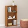 Furinno BASIC Book Shelf, 3-Tier Bookshelf with Open Shelves, Standing Bookcase, 9.3″ x 21.8″ x 39.5″, for Organization and Storage, for Living Room, Bedroom, Home Office, Espresso(Light Cherry)