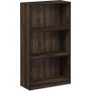 Furinno BASIC Book Shelf, 3-Tier Bookshelf with Open Shelves, Standing Bookcase, 9.3″ x 21.8″ x 39.5″, for Organization and Storage, for Living Room, Bedroom, Home Office, Espresso(Columbia Walnut/Black)