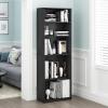 Furinno BASIC Book Shelf, 3-Tier Bookshelf with Open Shelves, Standing Bookcase, 9.3″ x 21.8″ x 39.5″, for Organization and Storage, for Living Room, Bedroom, Home Office, Espresso(Blackwood)