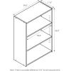 Furinno BASIC Book Shelf, 3-Tier Bookshelf with Open Shelves, Standing Bookcase, 9.3″ x 21.8″ x 39.5″, for Organization and Storage, for Living Room, Bedroom, Home Office, Espresso(Soft White)