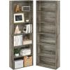 Furinno BASIC Book Shelf, 3-Tier Bookshelf with Open Shelves, Standing Bookcase, 9.3″ x 21.8″ x 39.5″, for Organization and Storage, for Living Room, Bedroom, Home Office, Espresso(French Oak)