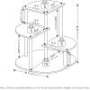 Furinno Celuka 4-Tier Indoor Outdoor Plant Stand Plant Shelf Corner Display Rack for Multiple Plants, White/Virgin White(3-Tier Round)
