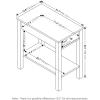 Furinno DARIO Side Table, Square End Table with Storage Bin, Round Corner Night Stand, Bedside Table with Open Back Shelf, for Living Room, Bedroom, Espresso(Rustic Oak)