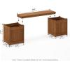 Furinno FG16011 Tioman Hardwood Flower Box, Brown(15.8 Inch)