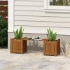 Furinno FG16011 Tioman Hardwood Flower Box, Brown(23.7 Inch)