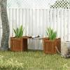 Furinno FG16011 Tioman Hardwood Flower Box, Brown(23.7 Inch)