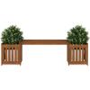 Furinno FG16011 Tioman Hardwood Flower Box, Brown(40.5 Inch)