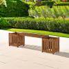 Furinno FG16011 Tioman Hardwood Flower Box, Brown(40.5 Inch)