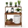 Furinno FG17478 Tioman Outdoor Patio Furniture Hardwood Potting Bench, Natural