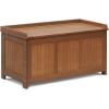 Furinno FG17685 Tioman Outdoor Patio Furniture Hardwood Deck Box in Teak Oil, Natural(Deck Box)
