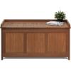 Furinno FG17685 Tioman Outdoor Patio Furniture Hardwood Deck Box in Teak Oil, Natural(Deck Box)