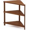 Furinno FG18451 Tioman Hardwood Patio Furniture Outdoor Flower Stand in Teak Oil, Natural(Natural)
