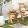 Furinno FG18451 Tioman Hardwood Patio Furniture Outdoor Flower Stand in Teak Oil, Natural(Pine Wood)