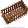 Furinno FG18453 Tioman Hardwood Patio Furniture Outdoor Slat Style Flower Planter Box, Natural
