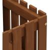 Furinno FG18453 Tioman Hardwood Patio Furniture Outdoor Slat Style Flower Planter Box, Natural