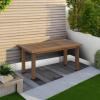Furinno FG18508 Tioman Hardwood Patio Furniture 2-Tier Coffee Table in Teak Oil, Natural(Brown)