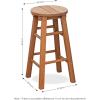 Furinno FG18508 Tioman Hardwood Patio Furniture 2-Tier Coffee Table in Teak Oil, Natural(Natural)