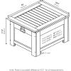 Furinno FG19749 Tioman Outdoor Hardwood Storage Box, Natural(Cooler Box)