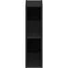 Furinno Fulda Book Shelf, 2-Tier Narrow Bookshelf, Bookcase with 10-in Width Storage Shelf, 9.3 x 9.8 x 21.2, for Living Room, Bedroom, Home Office, White(Blackwood)