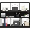 Furinno Fulda Book Shelf, 2-Tier Narrow Bookshelf, Bookcase with 10-in Width Storage Shelf, 9.3 x 9.8 x 21.2, for Living Room, Bedroom, Home Office, White(Dark Espresso)