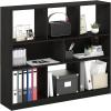 Furinno Fulda Book Shelf, 2-Tier Narrow Bookshelf, Bookcase with 10-in Width Storage Shelf, 9.3 x 9.8 x 21.2, for Living Room, Bedroom, Home Office, White(Dark Espresso)