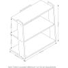 Furinno Hidup Tropika Mini Ladder Shelf, Espresso(Product dimension: 23.6(W)x11.6(D)x23.6(H) inches)
