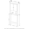 Furinno Indo Double Door Bath Cabinet, Espresso(Espresso)