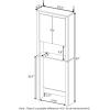 Furinno Indo Double Door Bath Cabinet, Espresso(White)