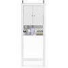 Furinno Indo Double Door Bath Cabinet, Espresso(White)