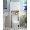 Furinno Indo Double Door Bath Cabinet, Espresso(White)