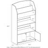 Furinno LOVA Book Shelf, 5-Tier Magazine Bookshelf, Bookcase with Open Shelves Storage, 9.4 x 24.6 x 37, for Living Room, Bedroom, Home Office, Pink(Light Blue)