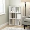 Furinno Pelli 3-2-1 Cubic Storage Cabinet, Espresso(Plain White)