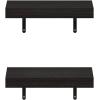 Furinno Rossi 5-Tier Floating Corner Shelf for Wall, Corner Zigzag Shelf Wall Mounted, Radial Wall Mount Shelves, for Home Office, Living Room, Bedroom, Bathroom, White(Tobacco Oak)