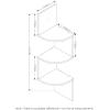 Furinno Rossi 5-Tier Wall Mount Floating Corner Square Shelf, Columbia Walnut(Columbia Walnut)