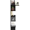 Furinno Rossi Wall Mounted Shelves, 3-Tier Rectangle, Espresso/Black(Espresso/Black)