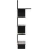 Furinno Rossi Wall Mounted Shelves, 3-Tier Rectangle, Espresso/Black(French Oak Grey/Black)