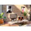 Furinno SIMPLISTIC TV Stand, 3-Tier Entertainment Center, Open Shelf TV Console for TV up to 33 Inch with Bin Drawers, for Living Room, Bedroom, French Oak(Espresso/Black)