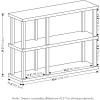 Furinno TURN-N-TUBE Storage Shelves, 3-Tier 47.4 Wide Book Shelf, Corner Shelf, Toolless Open Shelves, for Organization and Storage, Living Room, Garage, Home Office, Espresso(Americano/Black)