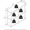 Furinno TURN-N-TUBE Storage Shelves, 3-Tier 47.4 Wide Book Shelf, Corner Shelf, Toolless Open Shelves, for Organization and Storage, Living Room, Garage, Home Office, Espresso(Walnut Cove)