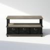 Furinno TURN-S-TUBE Shoe Rack, 3-Tier Shoe Organizer, Shoe Storage Rack with No Tools Assembly, 11.6 x 47.2 x 15.4, for Closet Entryway, Office, Garage, Espresso/Black(French Oak/Black/Black)