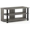 Furinno TURN-S-TUBE Shoe Rack, 3-Tier Shoe Organizer, Shoe Storage Rack with No Tools Assembly, 11.6 x 47.2 x 15.4, for Closet Entryway, Office, Garage, Espresso/Black(French Oak/Black)
