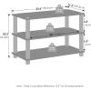 Furinno TURN-S-TUBE Shoe Rack, 3-Tier Shoe Organizer, Shoe Storage Rack with No Tools Assembly, 11.6 x 47.2 x 15.4, for Closet Entryway, Office, Garage, Espresso/Black(Cherry Oak/Black)